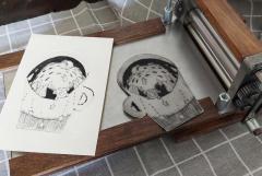 はがきサイズの版画教室～小さな版から広がる世界～